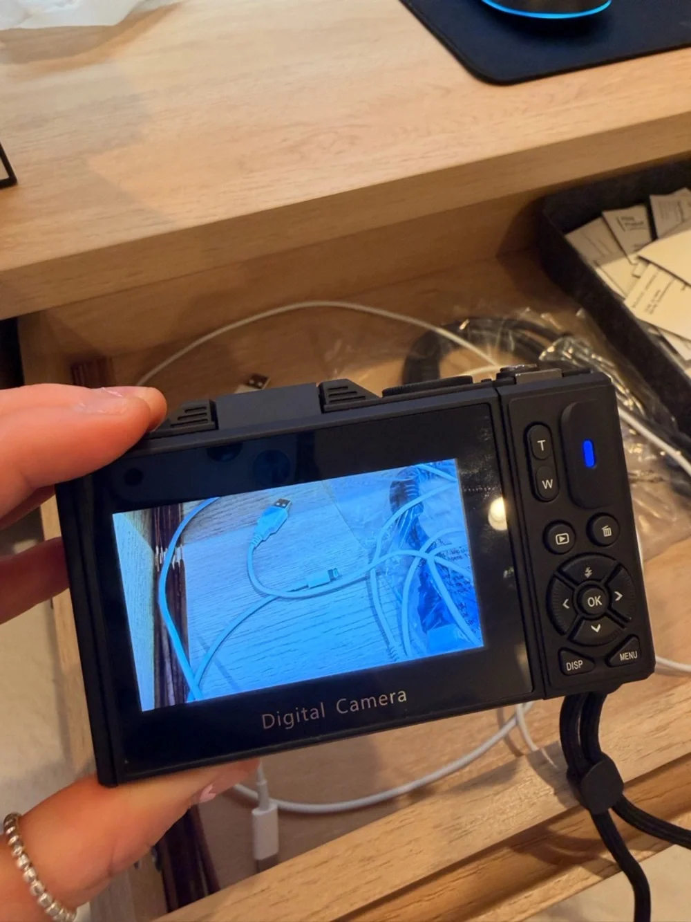 Compact 4K Ultra HD Black Digital Camera with 64MP
